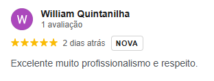 Avaliacao de cliente real no Google, numero 1