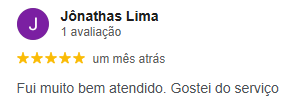 Avaliacao de cliente real no Google, numero 5